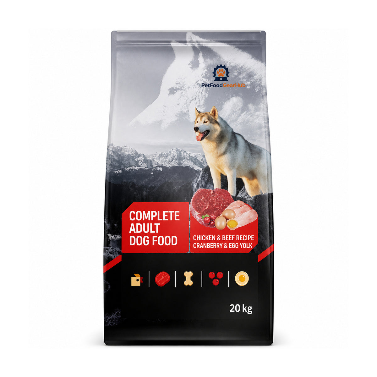 PetFoodGearHub Complete Adult Dog Food – 20 kg