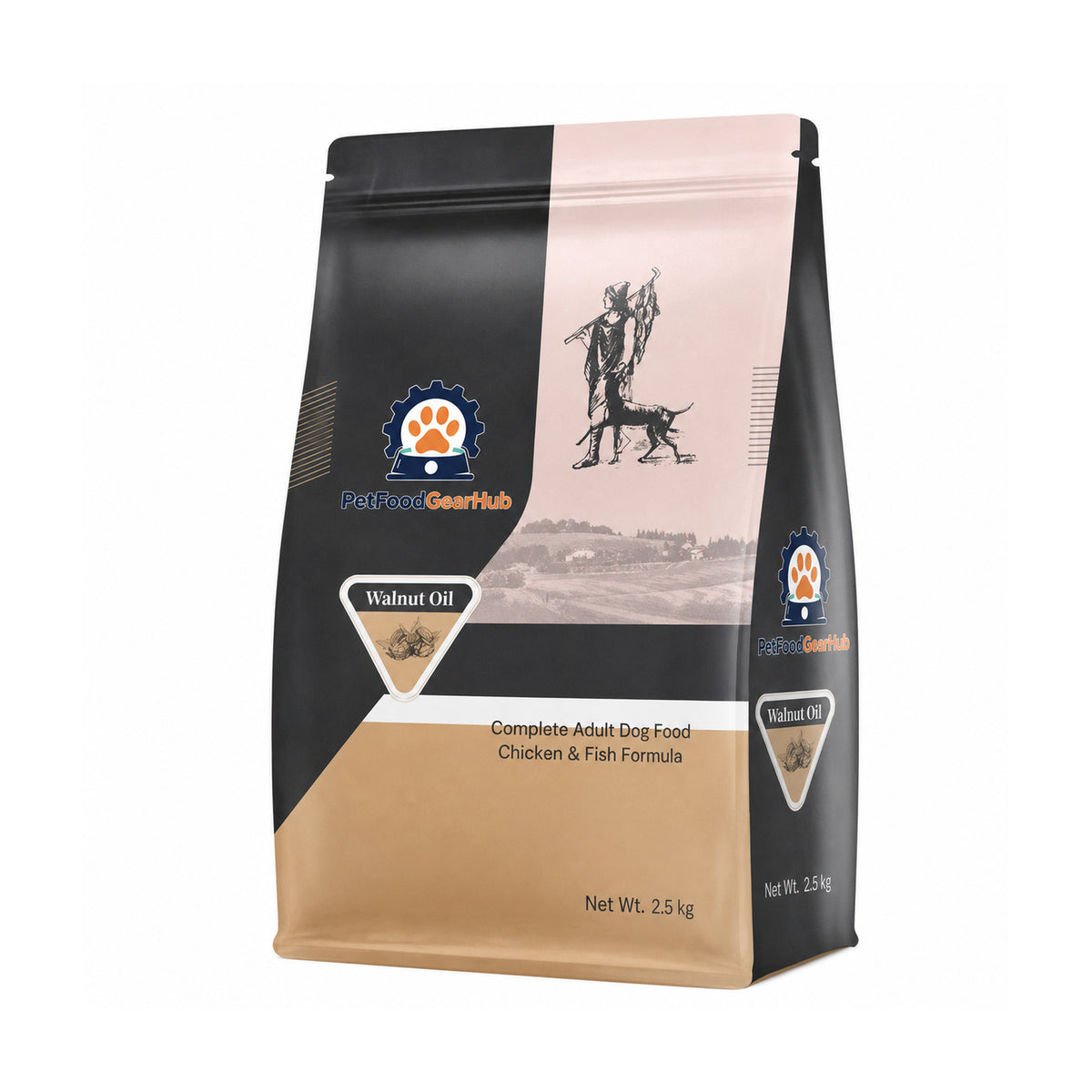 PetFoodGearHub Complete Adult Dog Food, Chicken & Fish Formula – 2.5 kg
