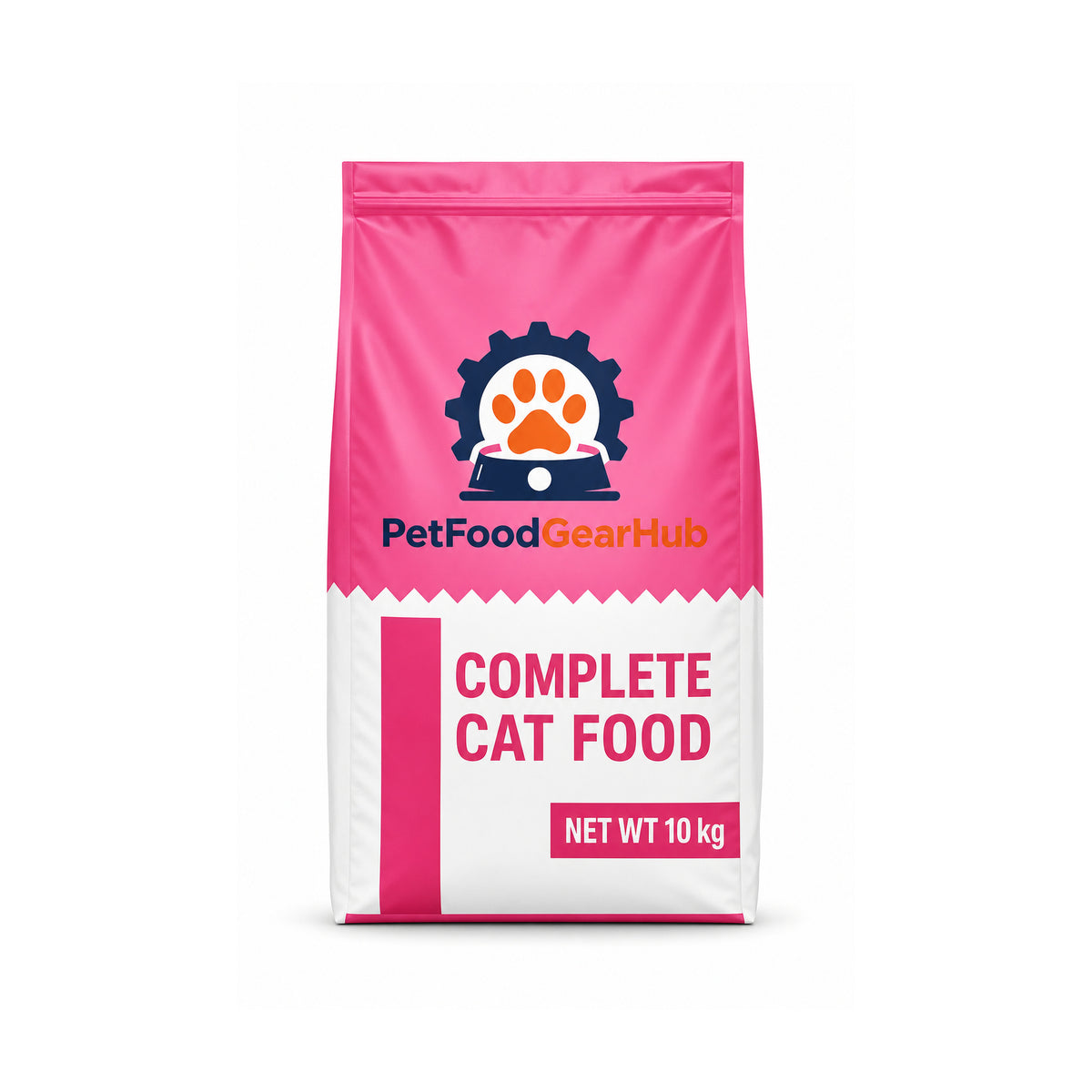 PetFoodGearHub complete cat food, 10 kg bag