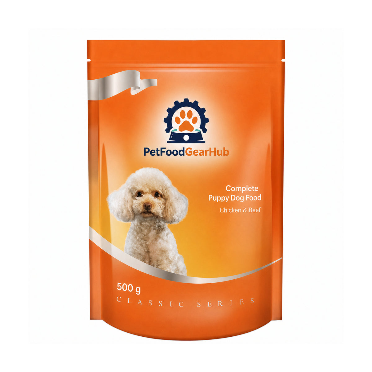 PetFoodGearHub Complete Puppy Dog Food – Chicken & Beef, 5 × 500 g