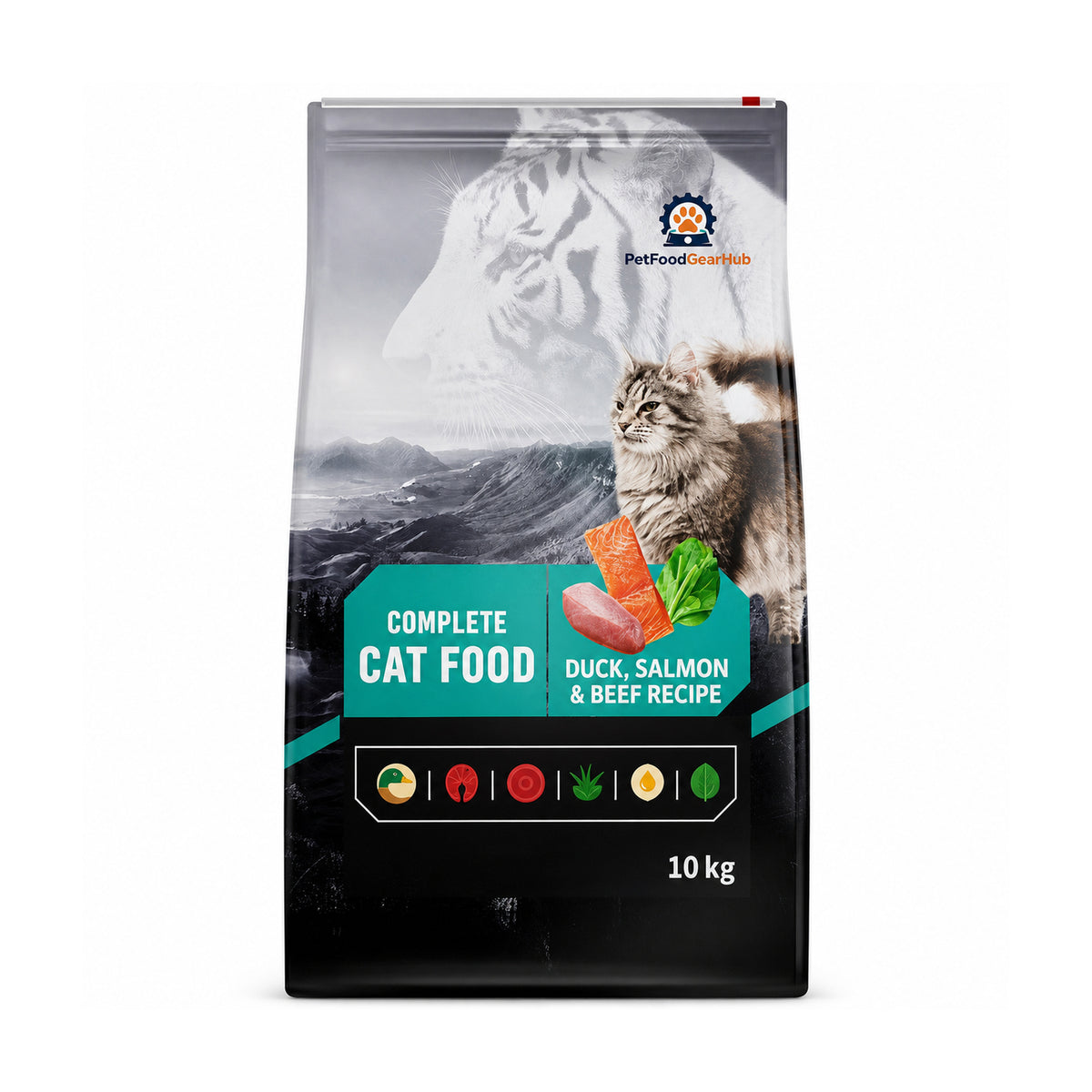 PetFoodGearHub Complete Cat Food – 10 kg