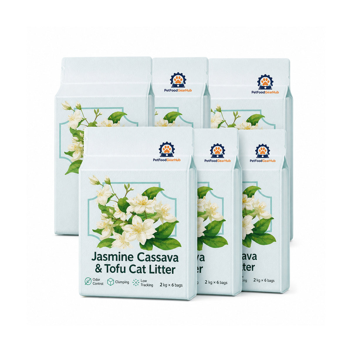 PetFoodGearHub Jasmine Cassava & Tofu Cat Litter – 10 kg to 24 kg Total
