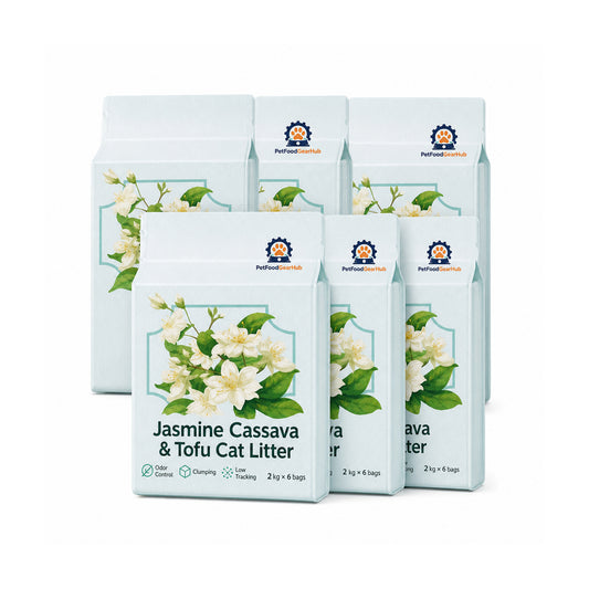 PetFoodGearHub Jasmine Cassava & Tofu Cat Litter – 10 kg to 24 kg Total