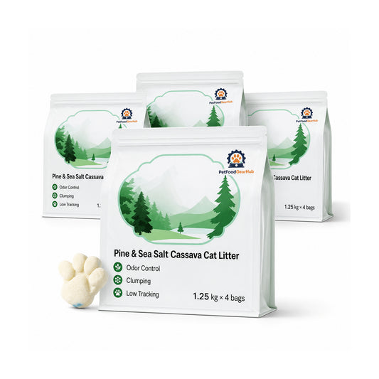 PetFoodGearHub Sea Salt Cassava Cat Litter – 1.25 kg to 10 kg
