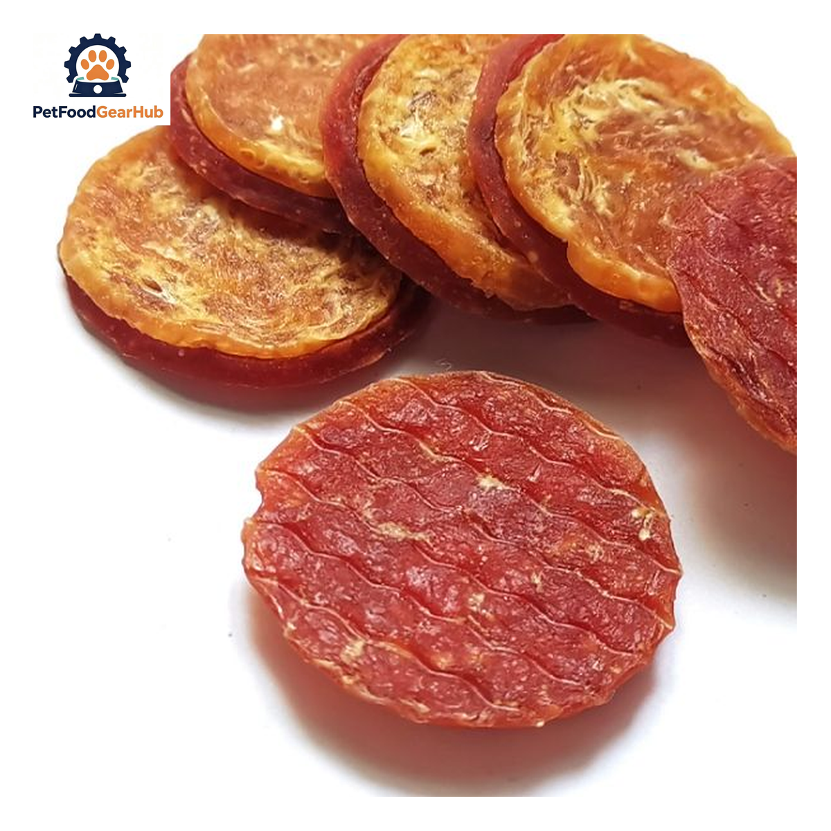 PetFoodGearHub PFGH LSC-157 US chicken and duck double rings wholesale dog treats - dual-protein chicken and duck double ring treats for dogs, wholesale and OEM available with 300kg MOQ