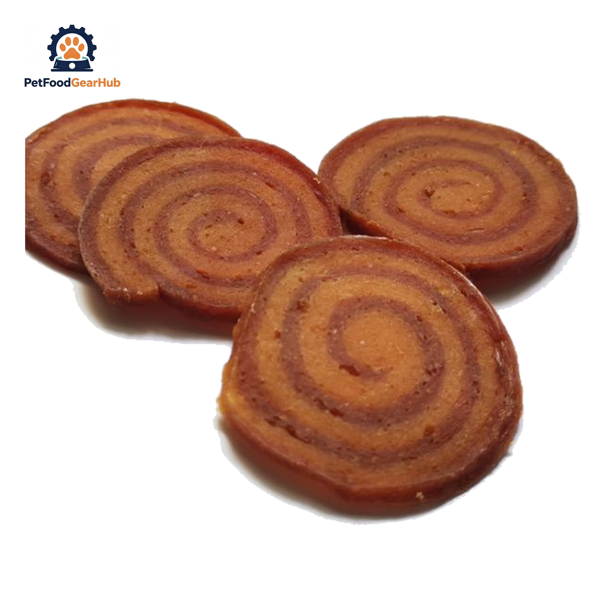 PetFoodGearHub PFGH LSC-155 US chicken and duck mixed roll wholesale dog treats - handmade dual-protein chicken and duck roll treats for dogs, wholesale and OEM available with 300kg MOQ