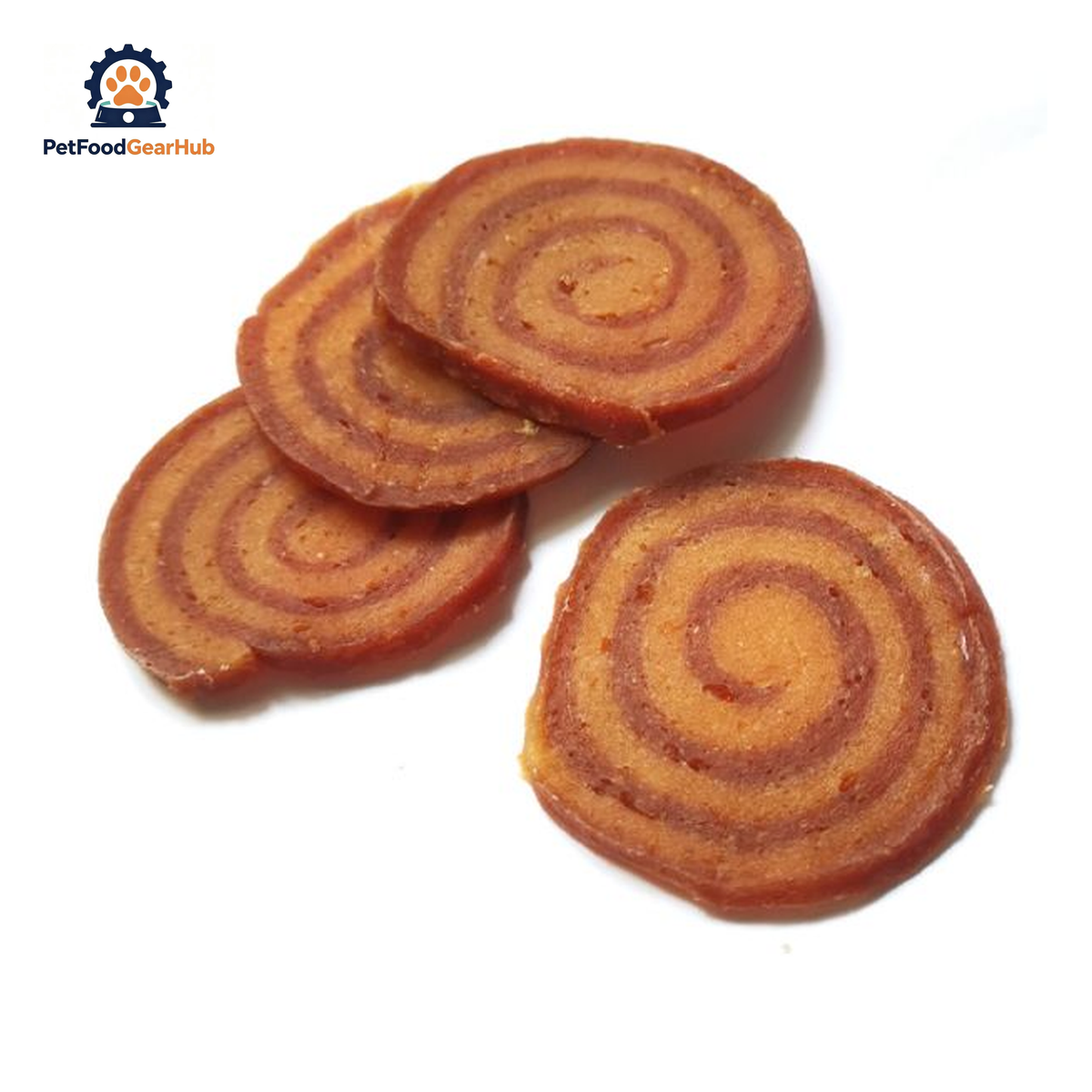PetFoodGearHub PFGH LSC-155 US chicken and duck mixed roll wholesale dog treats - handmade dual-protein chicken and duck roll treats for dogs, wholesale and OEM available with 300kg MOQ