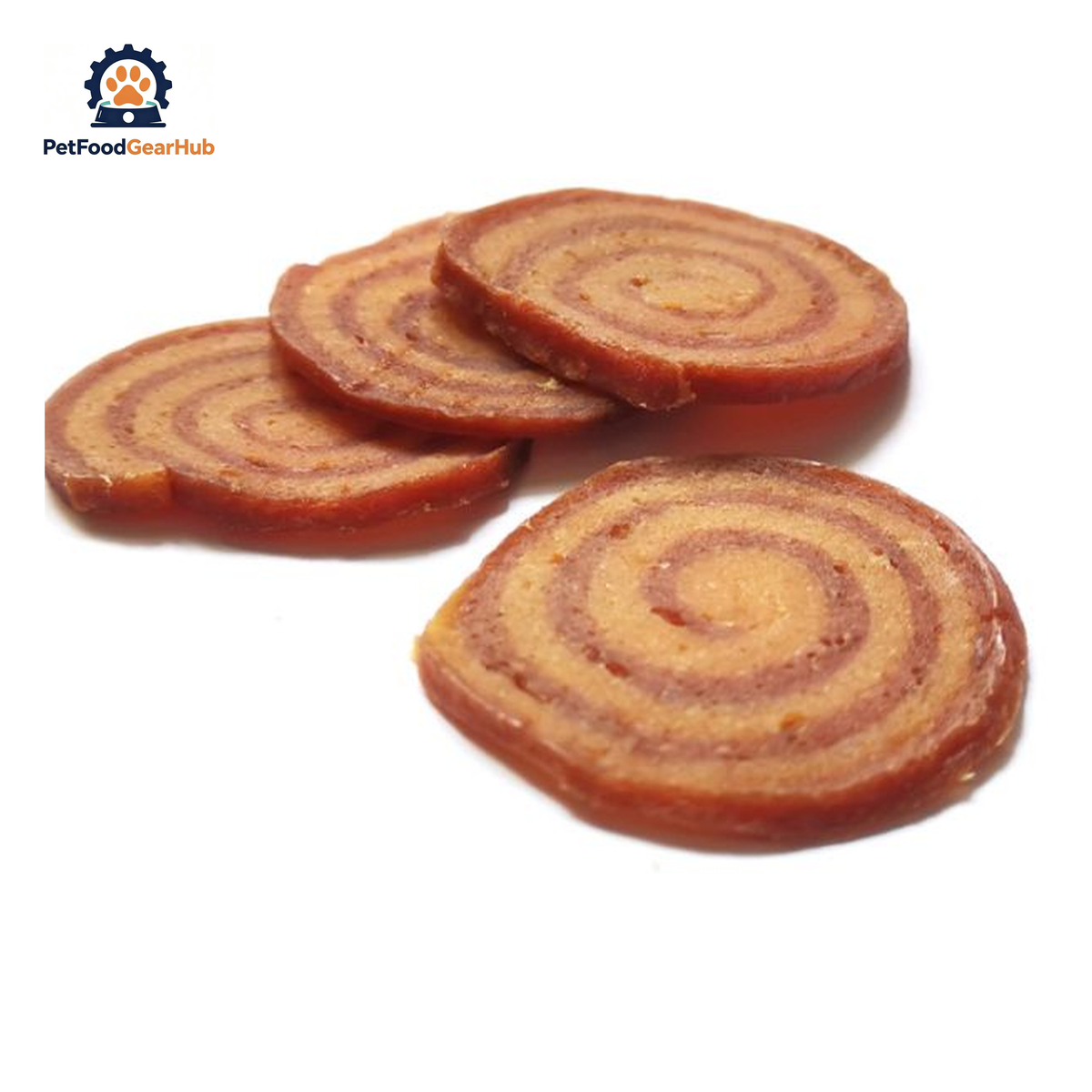 PetFoodGearHub PFGH LSC-155 US chicken and duck mixed roll wholesale dog treats - handmade dual-protein chicken and duck roll treats for dogs, wholesale and OEM available with 300kg MOQ