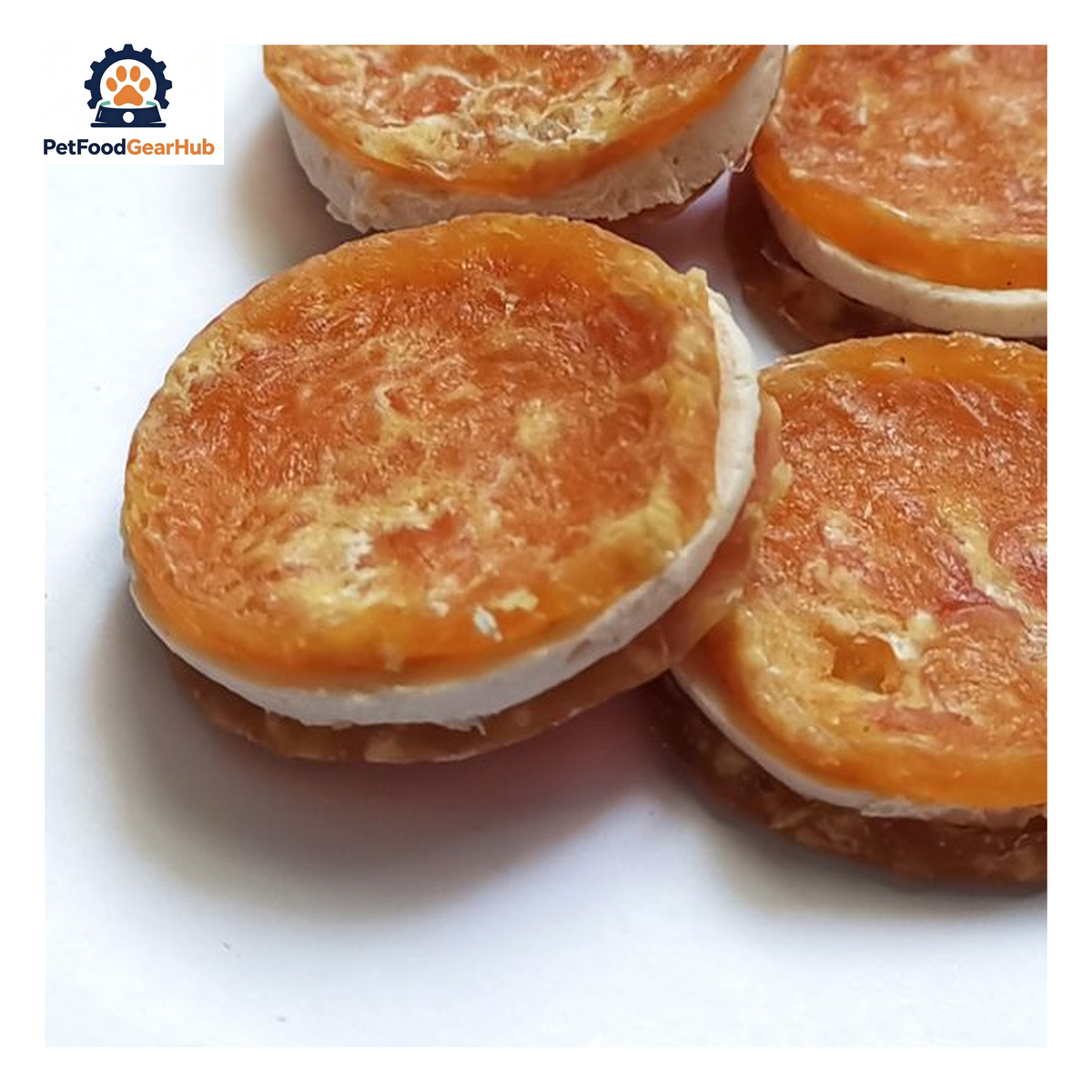 PetFoodGearHub PFGH LSC-154 US Chicken Cod Oreos wholesale dog treats - sandwich jerky chicken and cod layered treats for dogs, wholesale and OEM available with 300kg MOQ