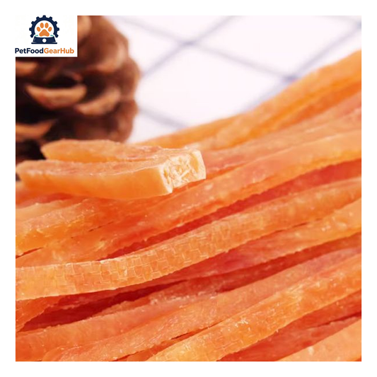 PetFoodGearHub PFGH LSC-153 US thinner chicken slices wholesale dog and cat treats - thin-cut soft chicken slice treats for dogs, ideal for training and teething, wholesale and OEM available with 300kg MOQ