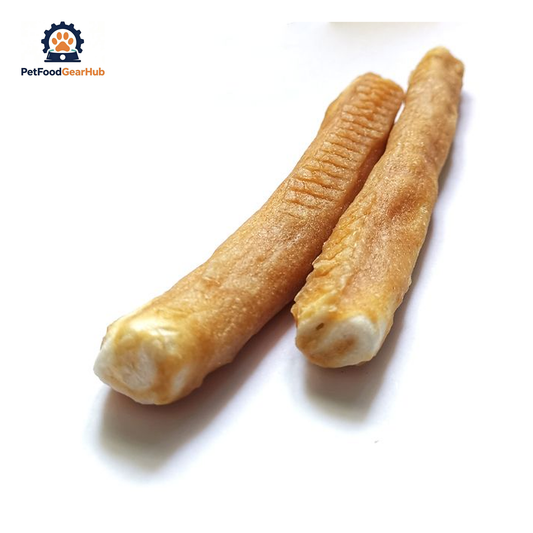 PetFoodGearHub PFGH LSC-147 US foamed cowhide stick with chicken wholesale dog treats - lightweight foamed cowhide sticks with chicken coating for dogs, wholesale and OEM available with 300kg MOQ