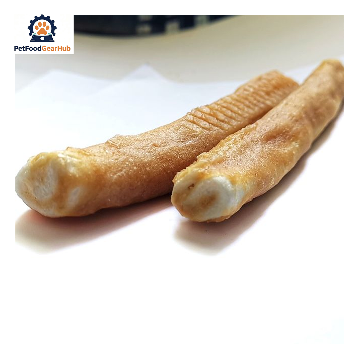 PetFoodGearHub PFGH LSC-147 US foamed cowhide stick with chicken wholesale dog treats - lightweight foamed cowhide sticks with chicken coating for dogs, wholesale and OEM available with 300kg MOQ