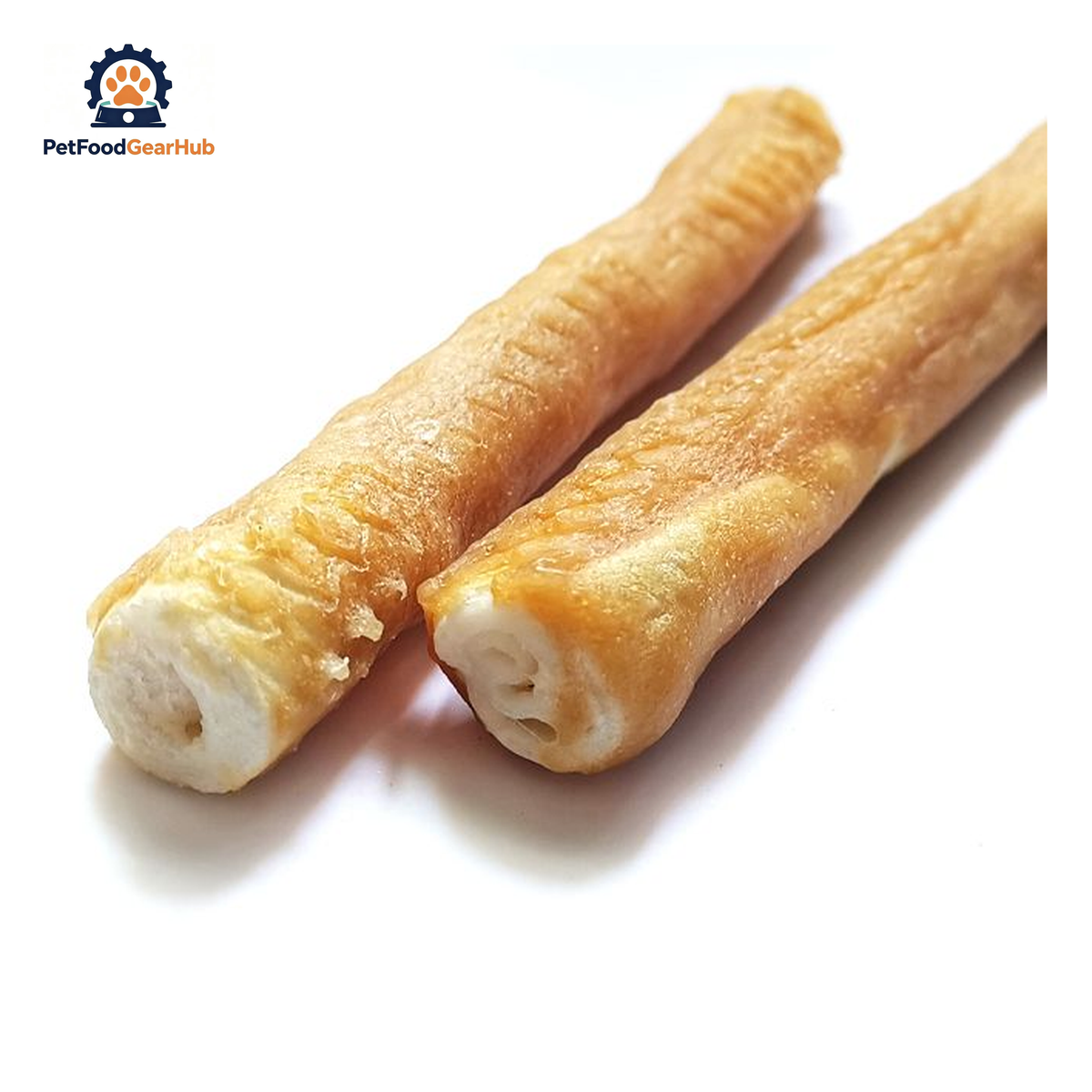 PetFoodGearHub PFGH LSC-147 US foamed cowhide stick with chicken wholesale dog treats - lightweight foamed cowhide sticks with chicken coating for dogs, wholesale and OEM available with 300kg MOQ