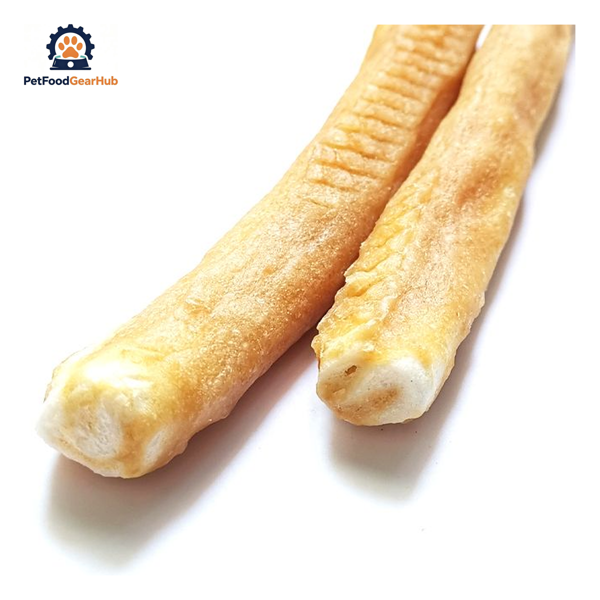 PetFoodGearHub PFGH LSC-147 US foamed cowhide stick with chicken wholesale dog treats - lightweight foamed cowhide sticks with chicken coating for dogs, wholesale and OEM available with 300kg MOQ