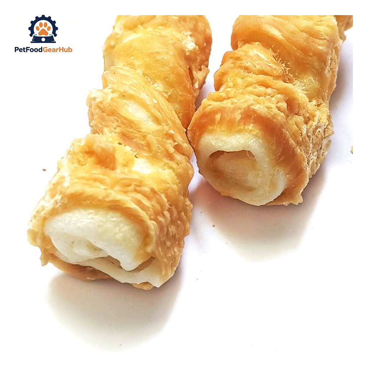 PetFoodGearHub PFGH LSC-146 US foamed cowhide sticks wrapped around chicken wholesale dog treats - lightweight foamed cowhide sticks with chicken wrap for dogs, wholesale and OEM available with 300kg MOQ