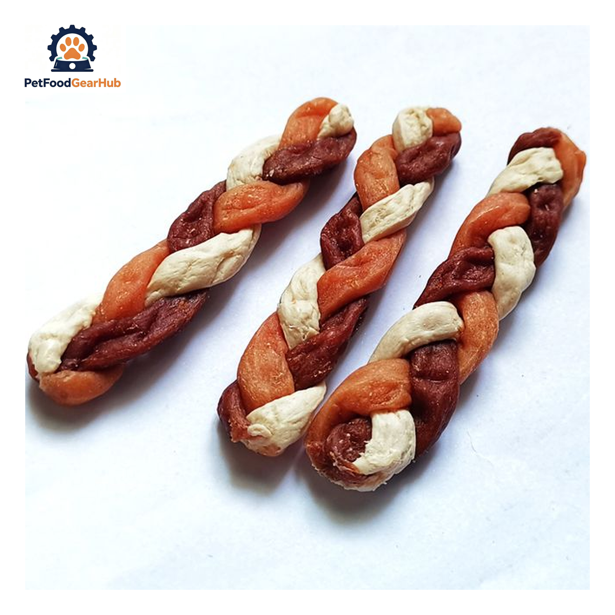 PetFoodGearHub PFGH LSC-145 US meaty compound braids wholesale dog treats - multi-meat braided dog treats for training and rewards, wholesale and OEM available with 300kg MOQ