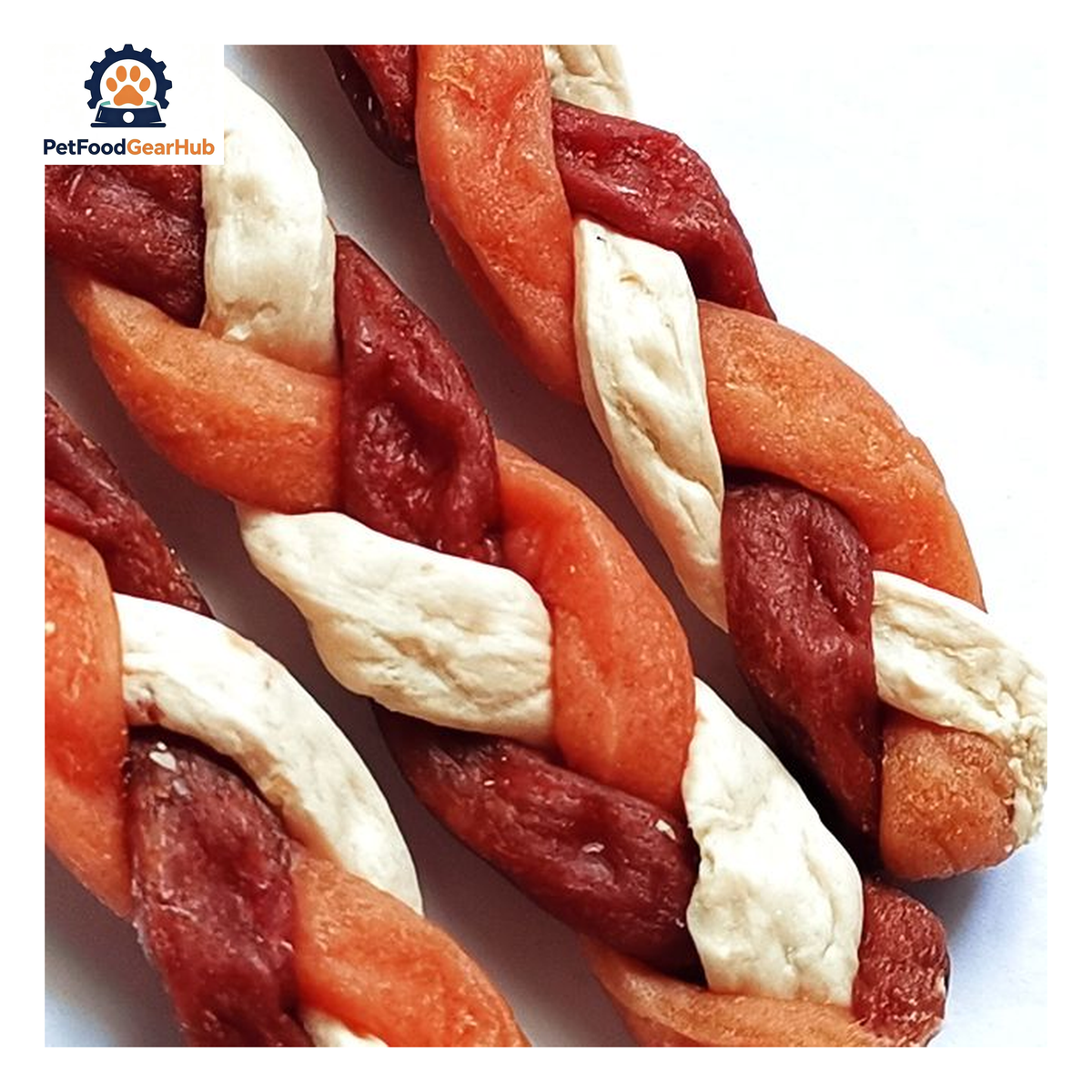 PetFoodGearHub PFGH LSC-145 US meaty compound braids wholesale dog treats - multi-meat braided dog treats for training and rewards, wholesale and OEM available with 300kg MOQ