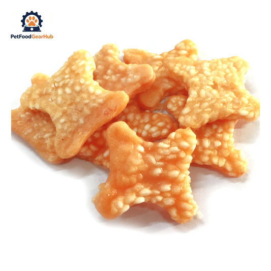 PetFoodGearHub PFGH LSC-76 US chicken with rice chip wholesale dog and cat treats - soft chicken and rice chip treats for dogs and cats, wholesale and OEM available with 300kg MOQ