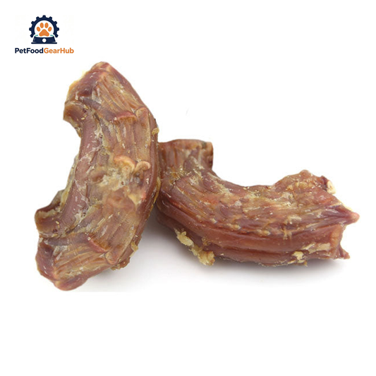PetFoodGearHub PFGH LS-01 US chicken neck organic pet treats - dehydrated single-ingredient chicken neck chews for dogs and cats, wholesale and OEM available with 300kg MOQ