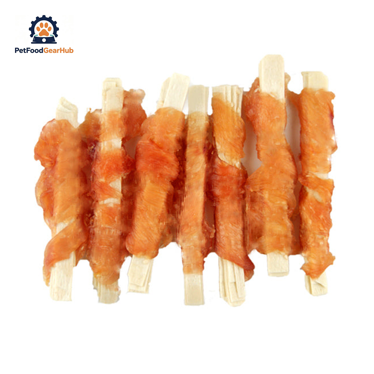 PetFoodGearHub PFGH LSC-35 US cod slice twined by chicken wholesale dog treats - soft cod and chicken slice-format treats for dogs, wholesale and OEM available with 300kg MOQ