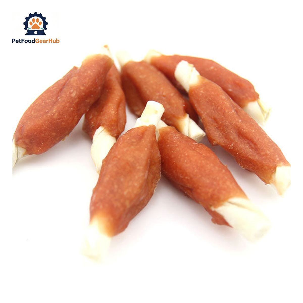PetFoodGearHub PFGH LSC-31 US rawhide stick wrapped by chicken bulk dog snacks - chicken-wrapped rawhide stick chews for dogs, wholesale and OEM available with 300kg MOQ
