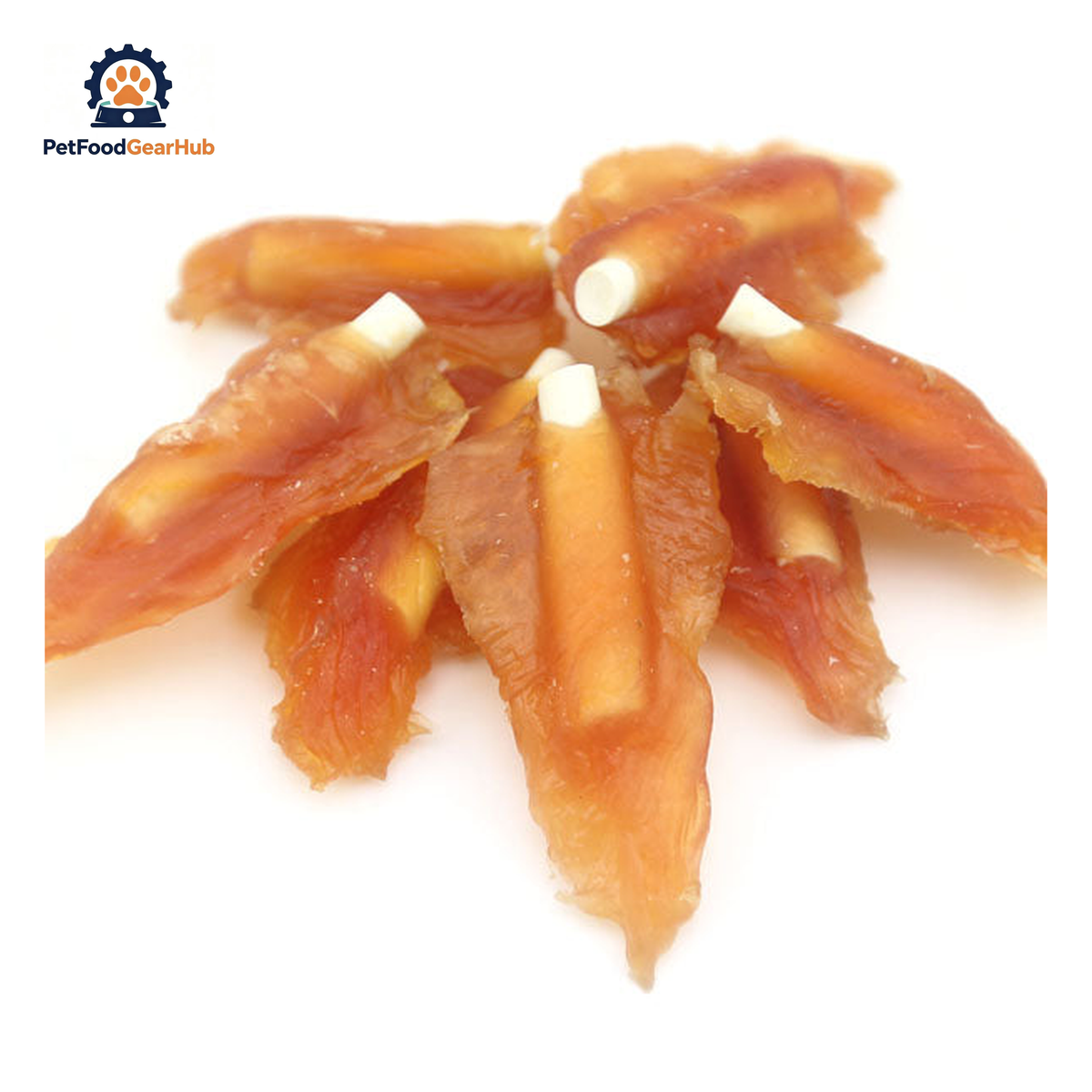 PetFoodGearHub PFGH LSC-29 US half a calcium stick with chicken wholesale dog snacks - half-length calcium chew sticks wrapped with chicken for dogs, wholesale and OEM available with 300kg MOQ