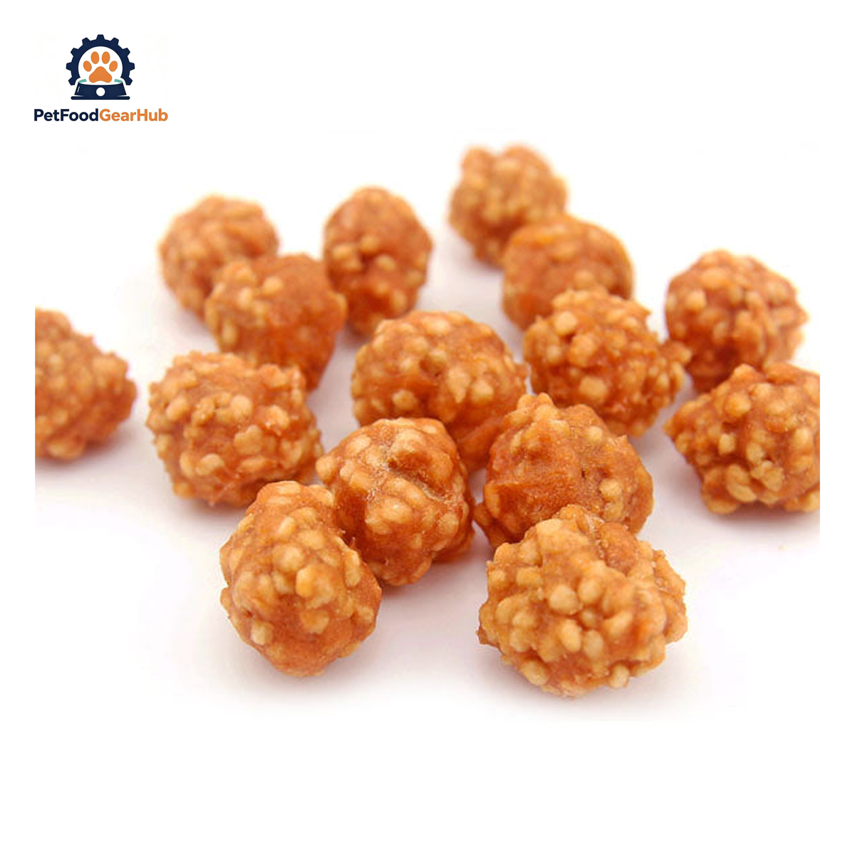 PetFoodGearHub PFGH LSC-27 US chicken and rice ball wholesale dog snacks - soft chicken and rice ball treats for dogs and cats, wholesale and OEM available with 300kg MOQ