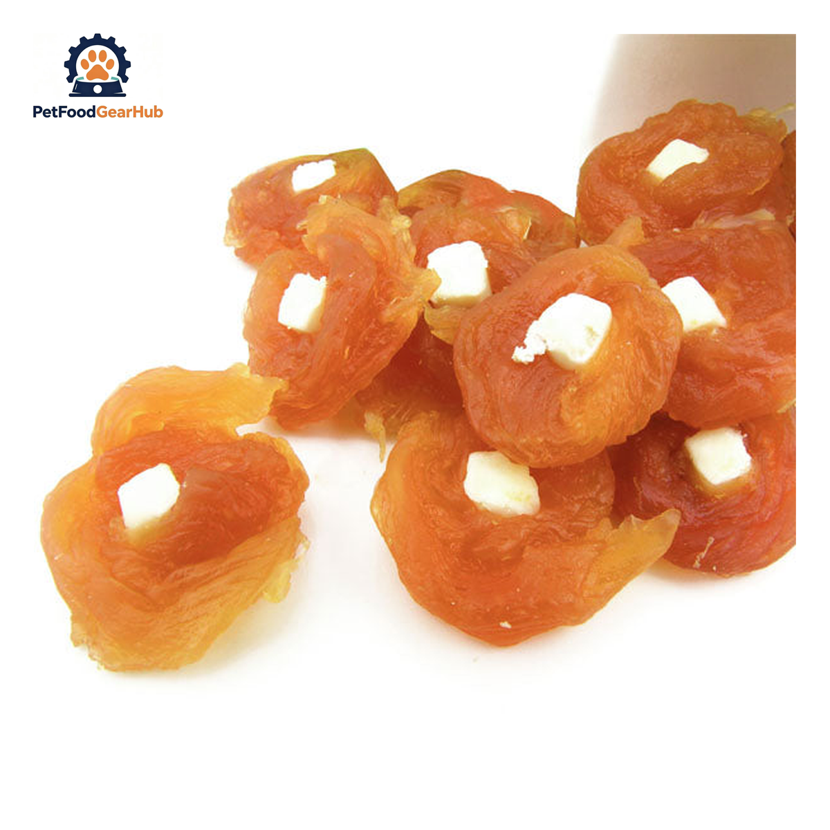 PetFoodGearHub PFGH LSC-06 US soft chicken roll with cheese bulk pet food - soft chicken and cheese roll treats for dogs and cats, wholesale and OEM available with 300kg MOQ