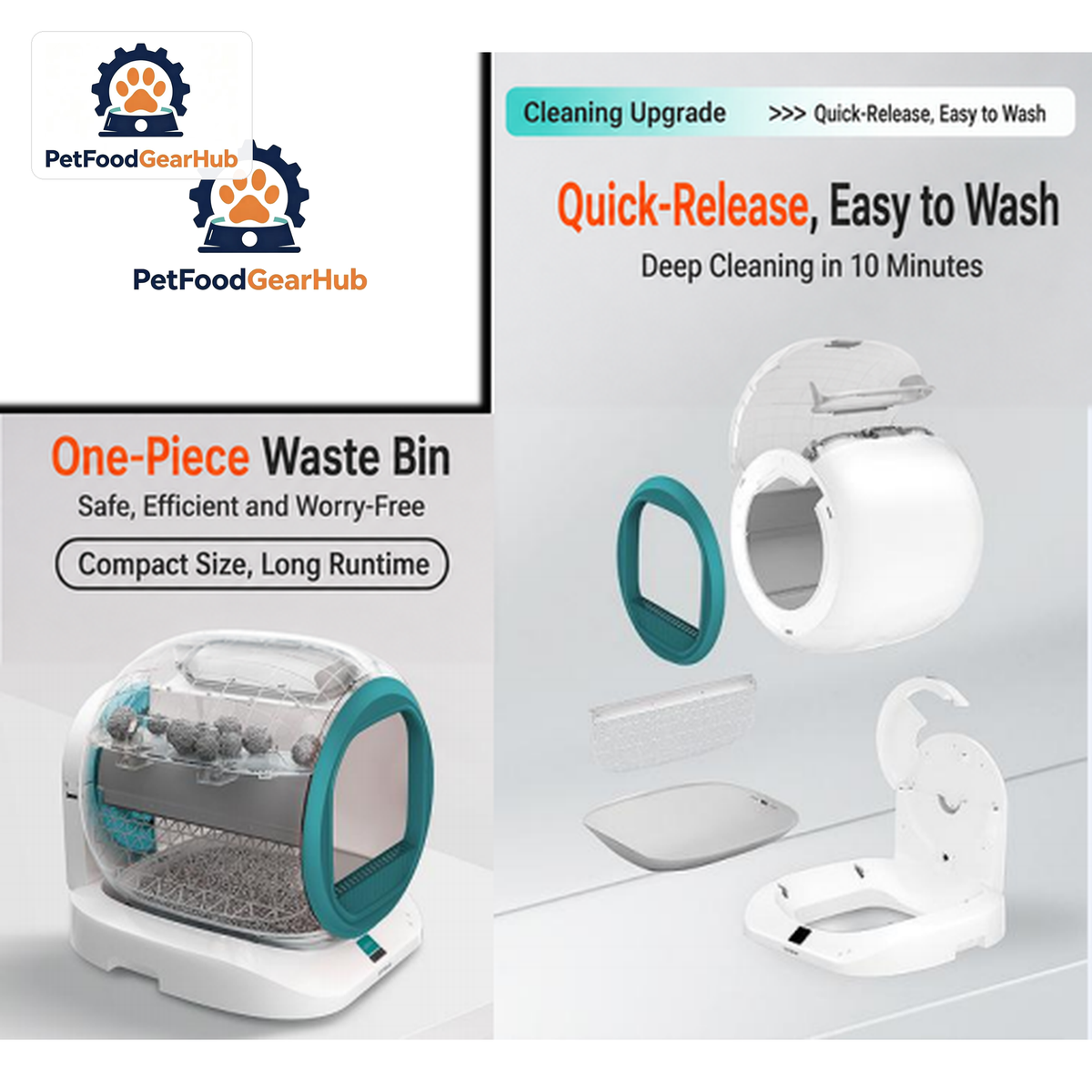 PetFoodGearHub X26 Smart Self-Cleaning Cat Litter Box - product detail 2