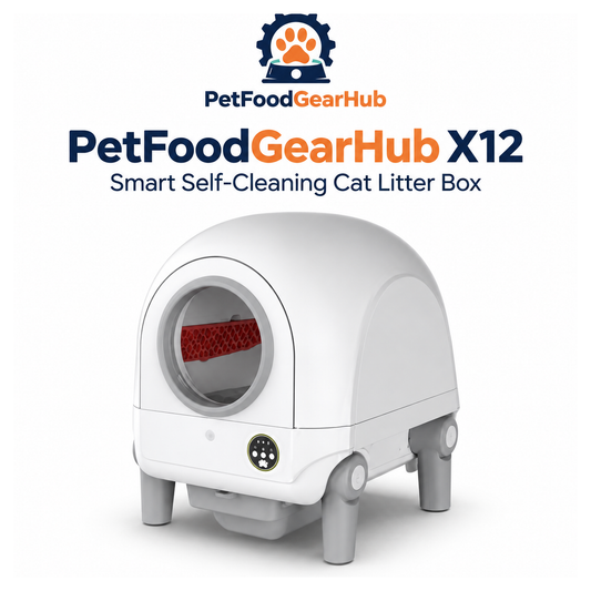 PetFoodGearHub X12 Smart Self-Cleaning Cat Litter Box
