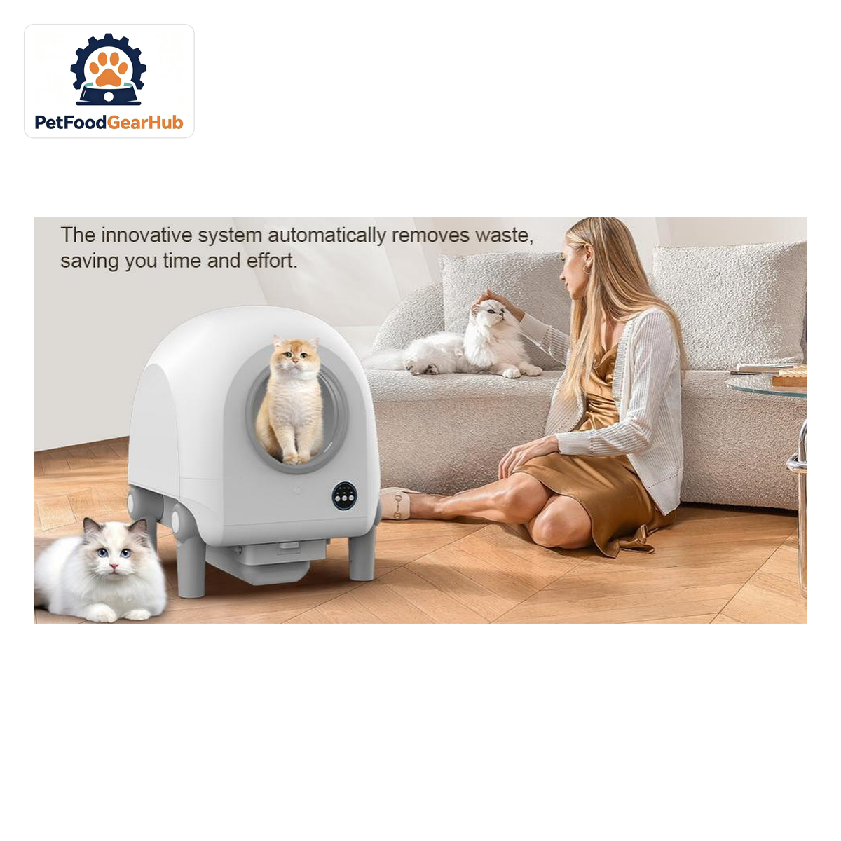PetFoodGearHub X12 Smart Self-Cleaning Cat Litter Box - product detail 3