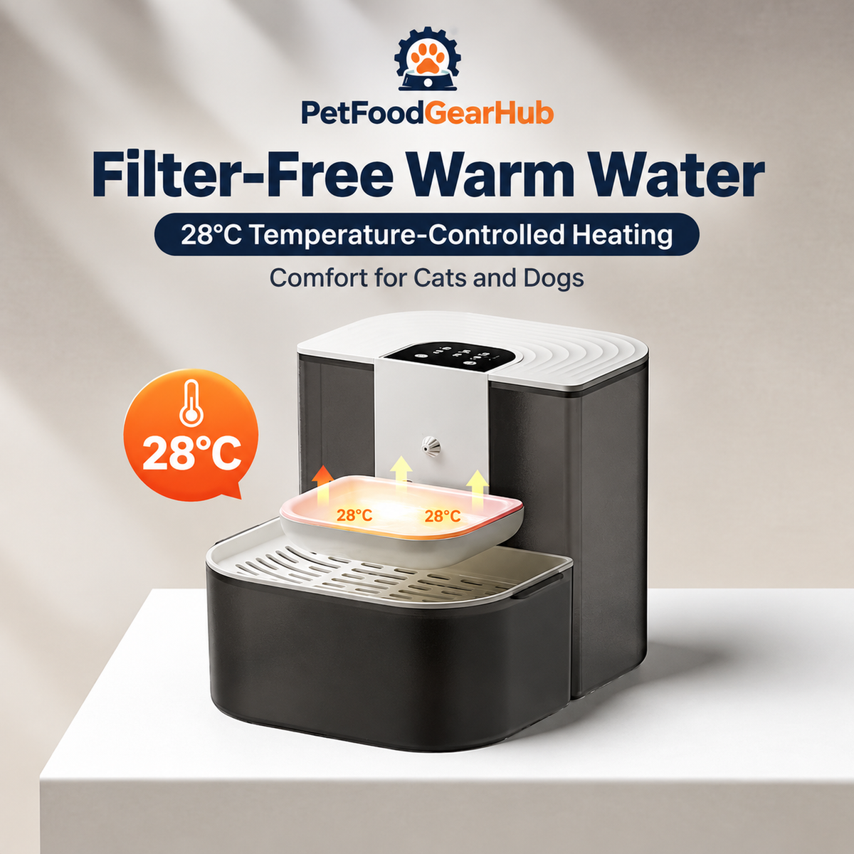PetFoodGearHub X6/X9 Smart Heated Pet Water Fountain - product detail 5