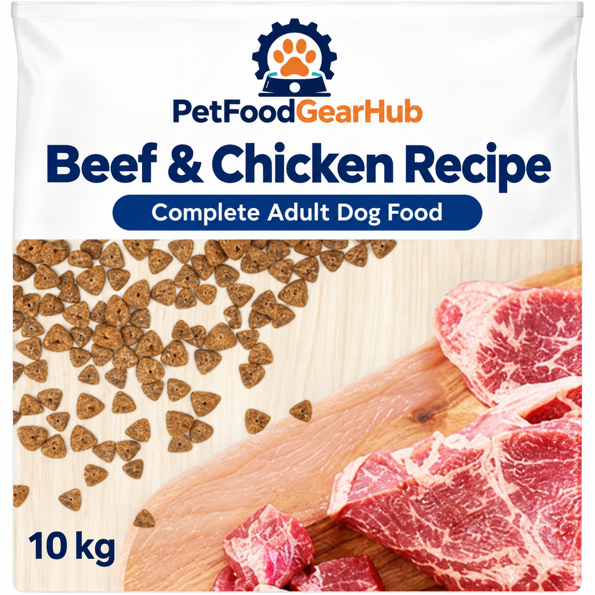 PetFoodGearHub Beef & Chicken Complete Adult Dog Food - 10 kg - product detail 5