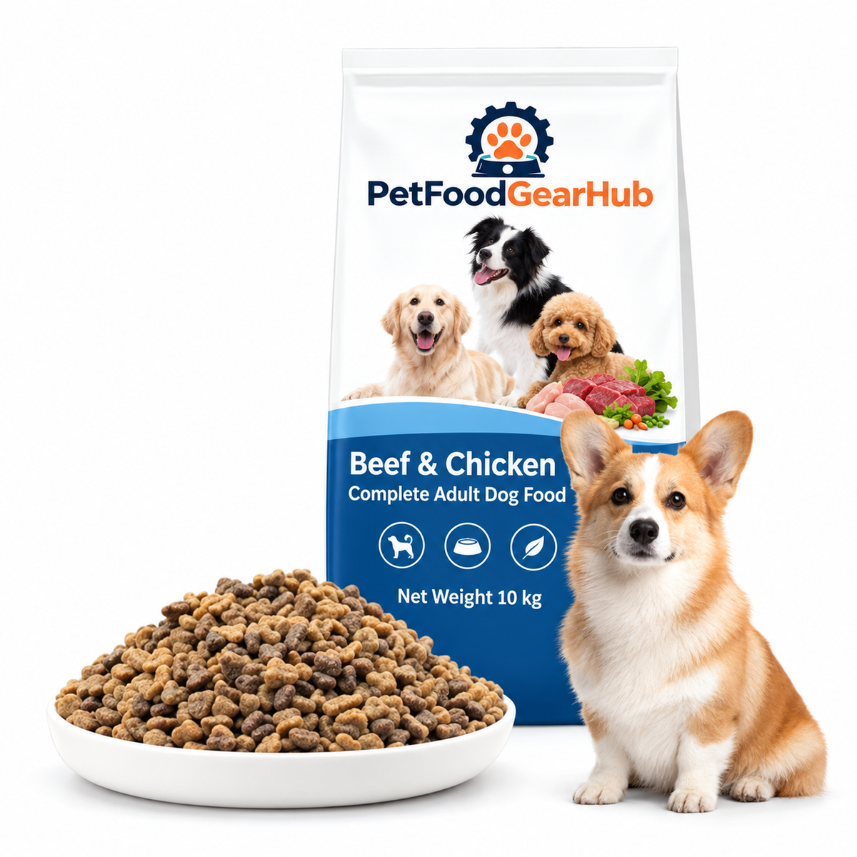 PetFoodGearHub Beef & Chicken Complete Adult Dog Food - 10 kg - product detail 7