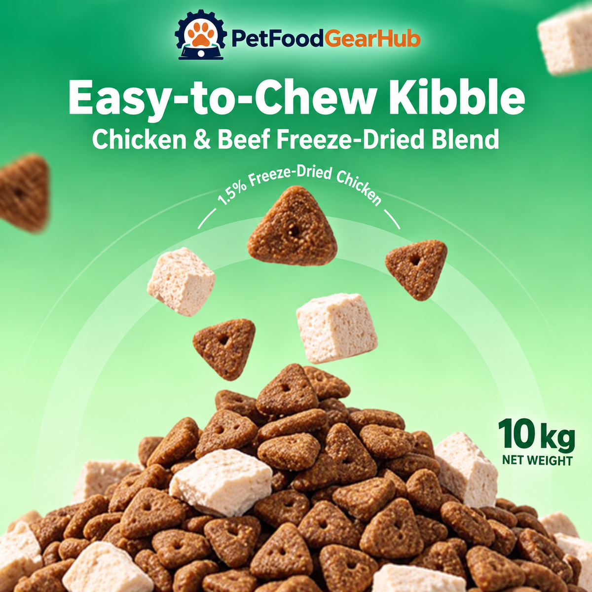 PetFoodGearHub Chicken & Beef Freeze-Dried Blend Adult Dog Food - 10 kg - product detail 3