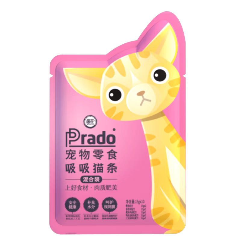 朗仕猫条猫零食 补水猫条成猫幼猫湿粮 宠物零食混合口味【15g*10支】