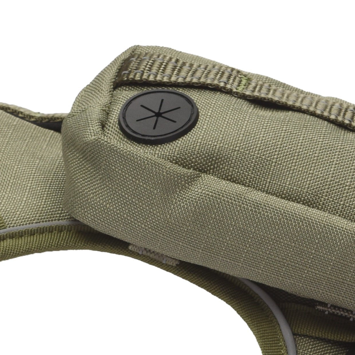 this dog harness comes with a optional poop bag holder
