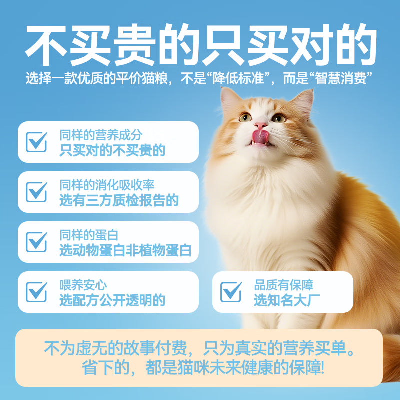 力狼猫粮 成猫幼猫通用型天然粮 均衡营养 | 基础自护 | 经典猫粮10kg
