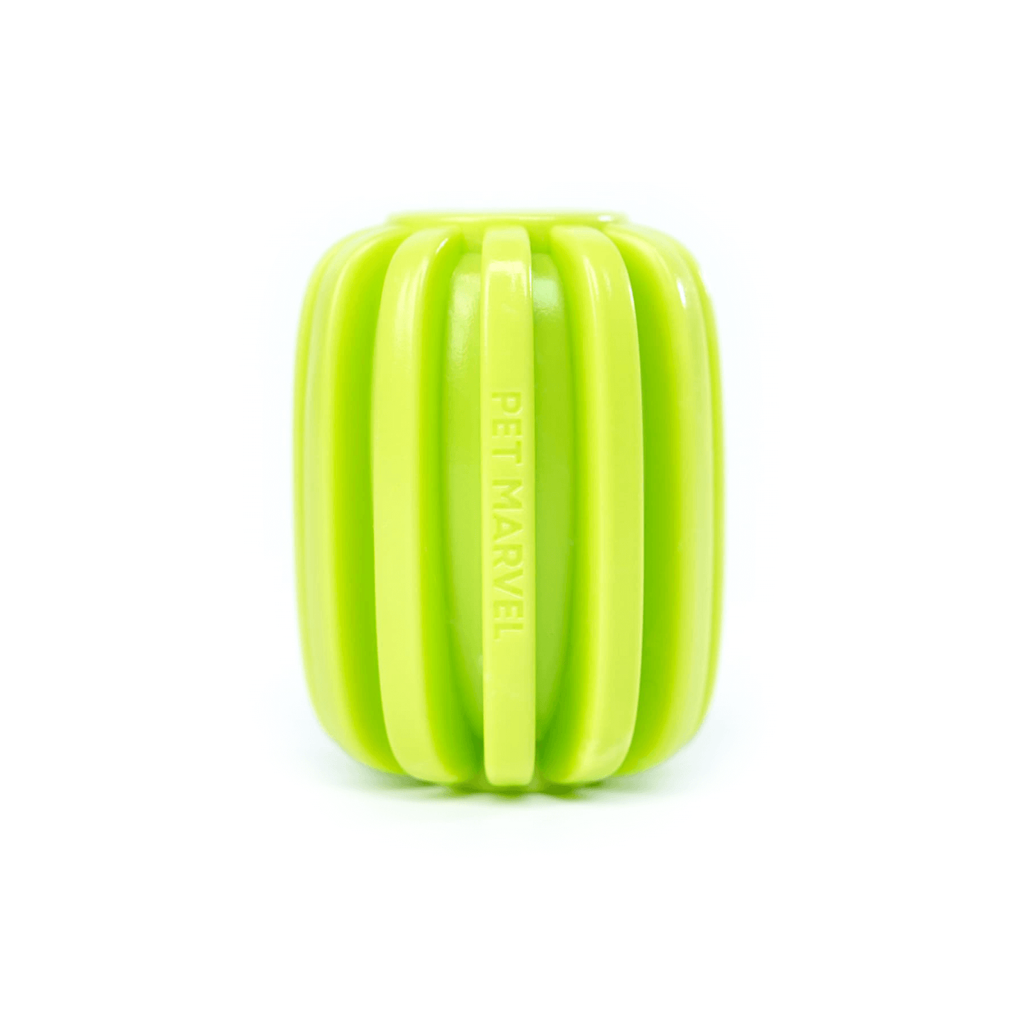PET MARVEL rubber dog treat dispenser toy green