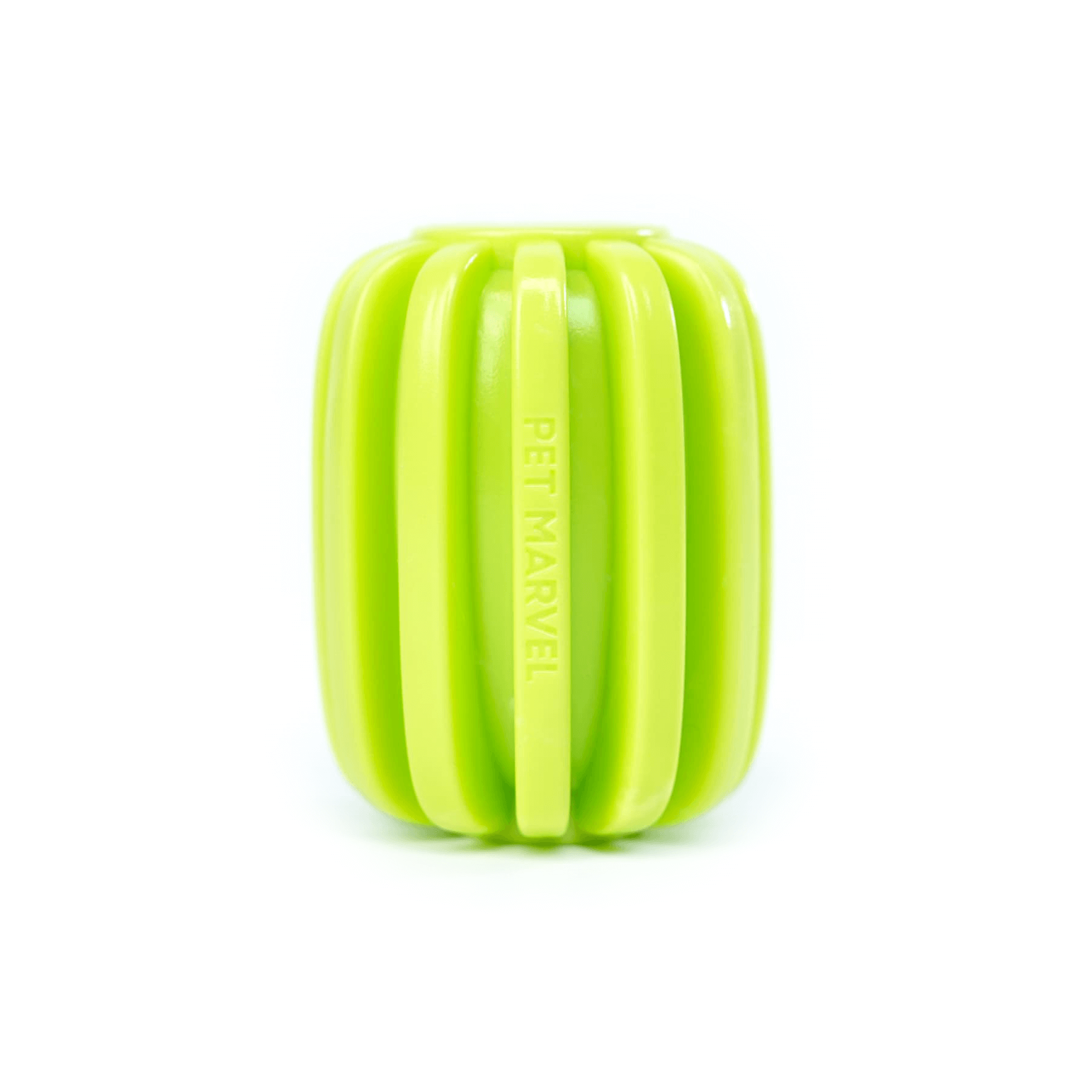 PET MARVEL rubber dog treat dispenser toy green