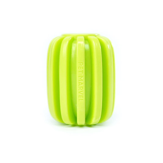 PET MARVEL rubber dog treat dispenser toy green