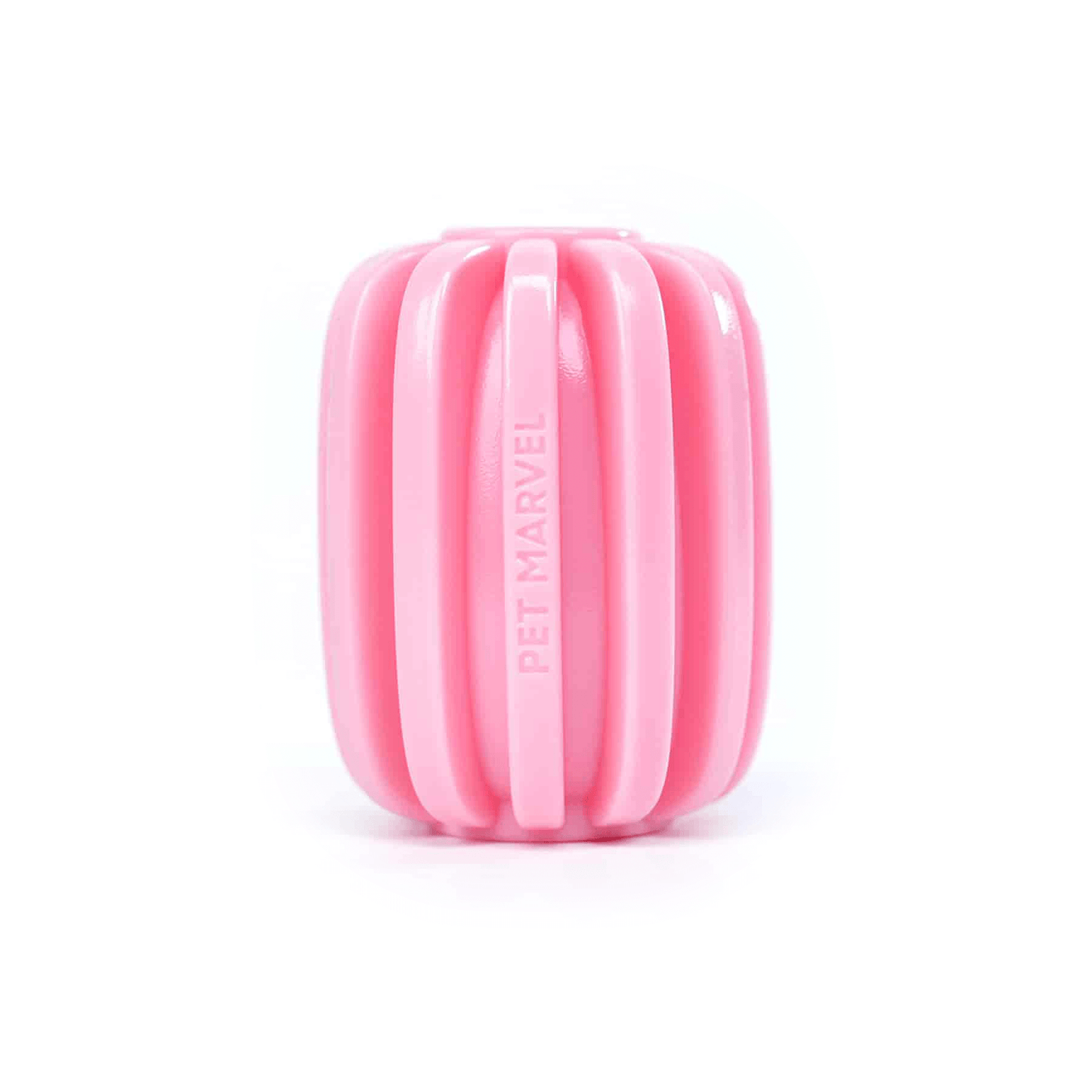 PET MARVEL rubber dog treat dispenser toy pink