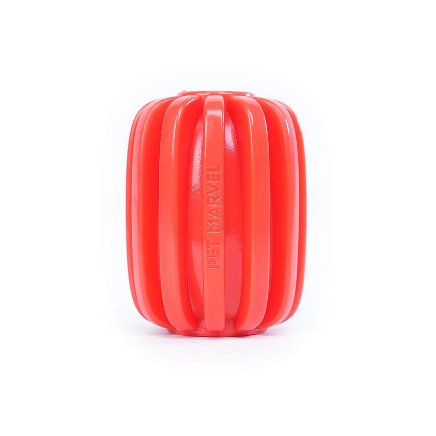PET MARVEL rubber dog treat dispenser toy red