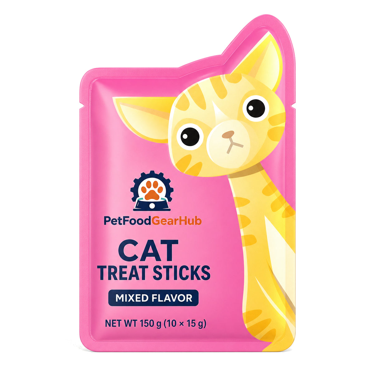 PetFoodGearHub Mixed Cat Treat Sticks 15 g × 10 product image