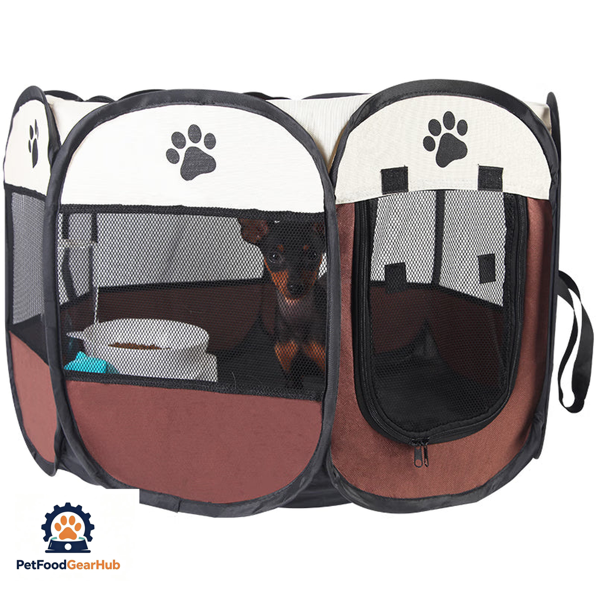 PetFoodGearHub foldable pet playpen — view 2