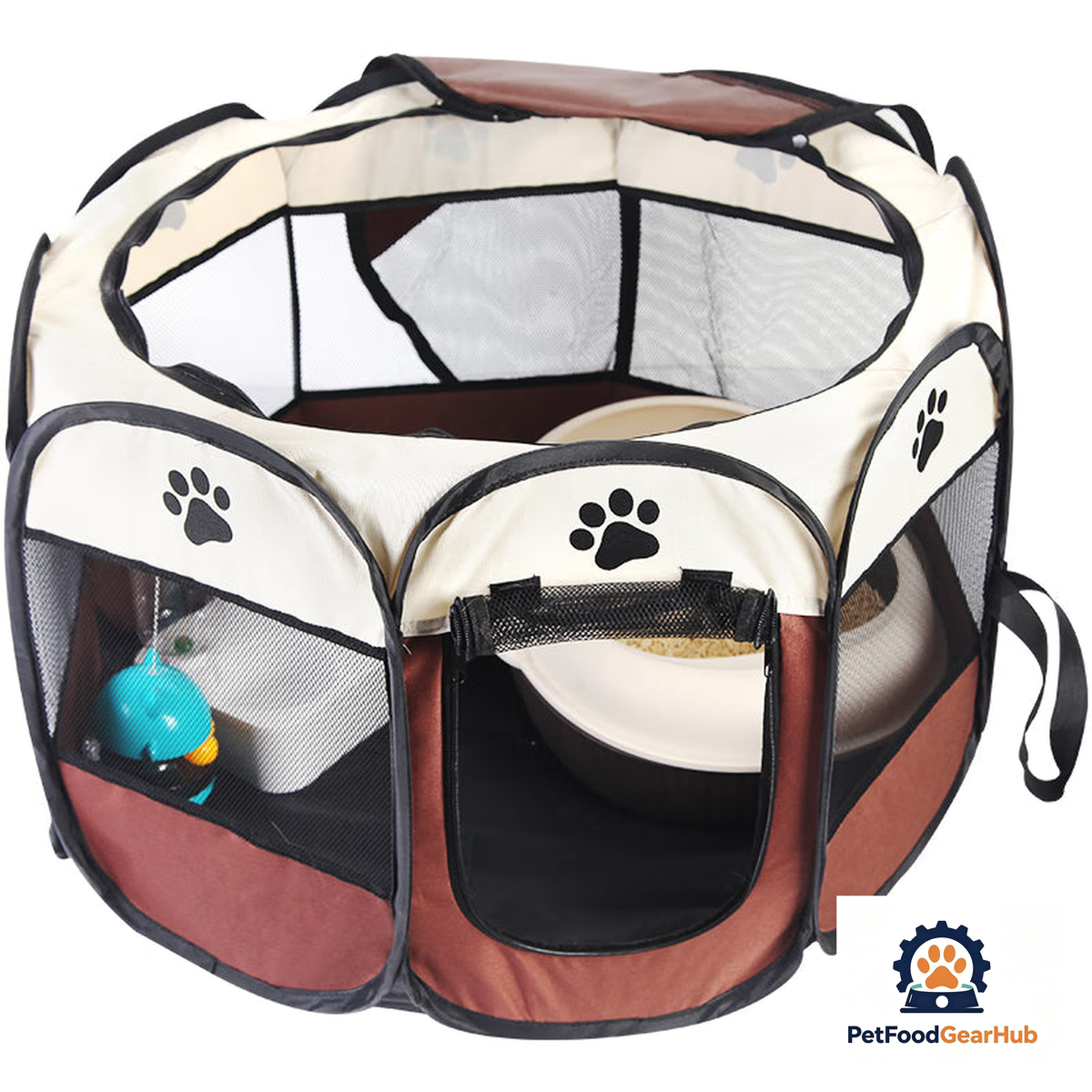 PetFoodGearHub foldable pet playpen — view 3