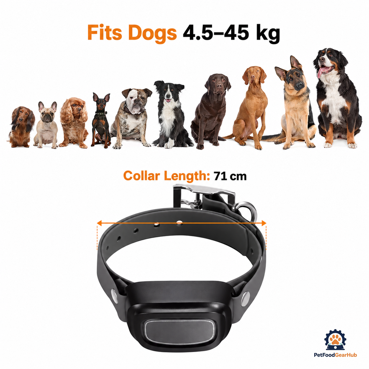 PetFoodGearHub 1,500 m Remote Dog Training Collar - product view 2