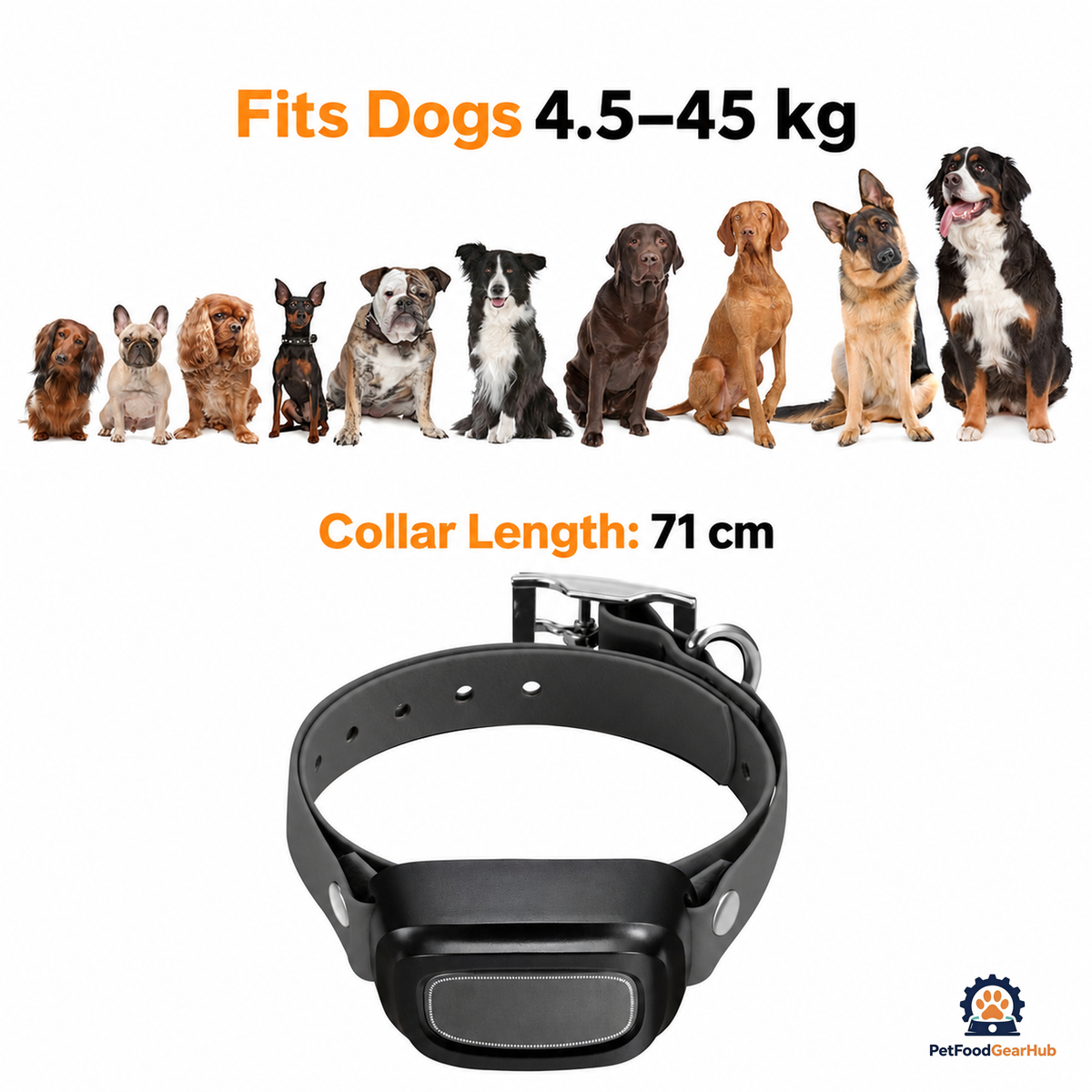 PetFoodGearHub 1,500 m Remote Dog Training Collar - product view 4