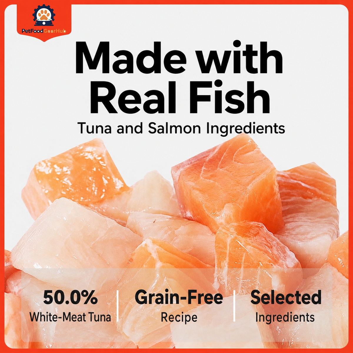PetFoodGearHub Tuna wet cat food ingredient and grain-free recipe information