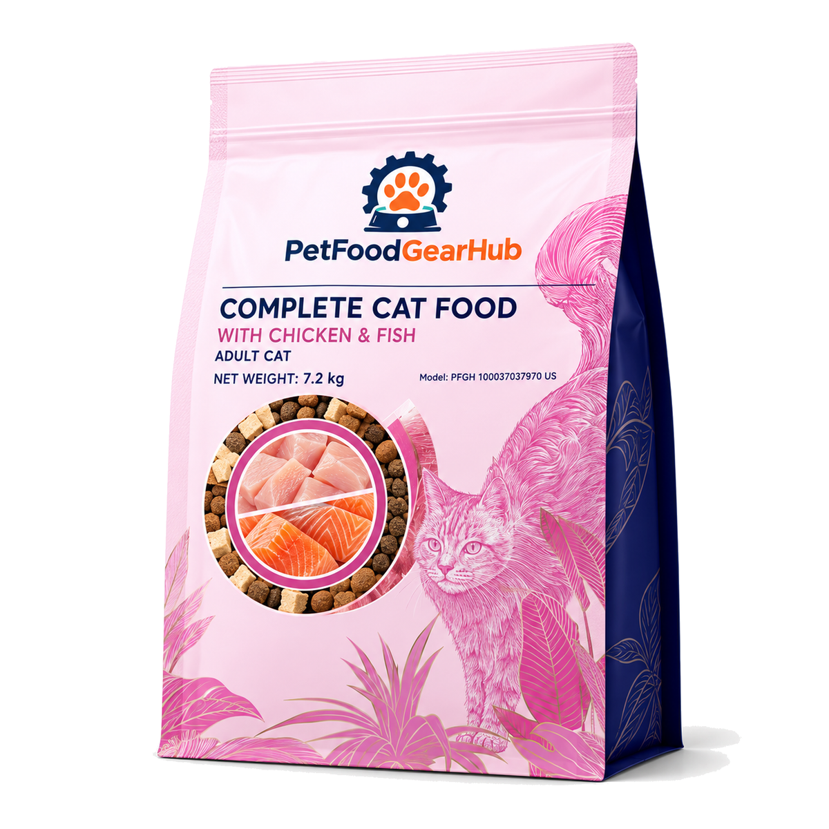 PetFoodGearHub Mixed Recipe Adult Cat Food, 7.2 kg - PetFoodGearHub product image